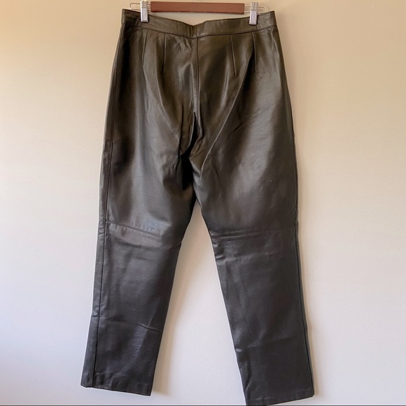 Vintage Bod & Christensen Leather Pants Size 14 - Picture 3 of 8
